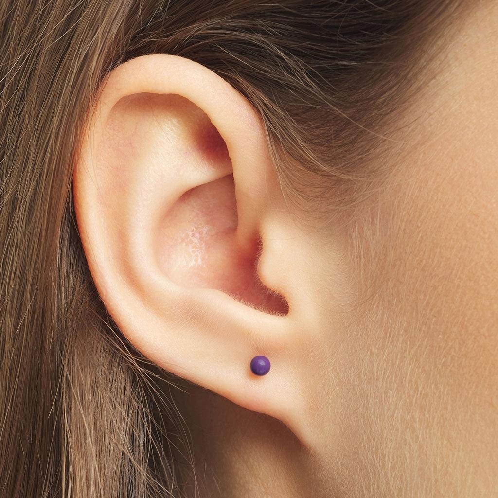 LULU Copenhagen Color Ball boucle d'oreille 1 pièce Ear stud, 1 pcs Purple Harvest