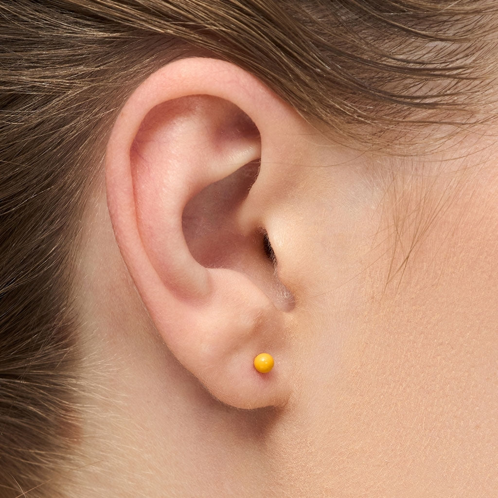 LULU Copenhagen Color Ball boucle d'oreille 1 pièce Ear stud, 1 pcs Sunflower