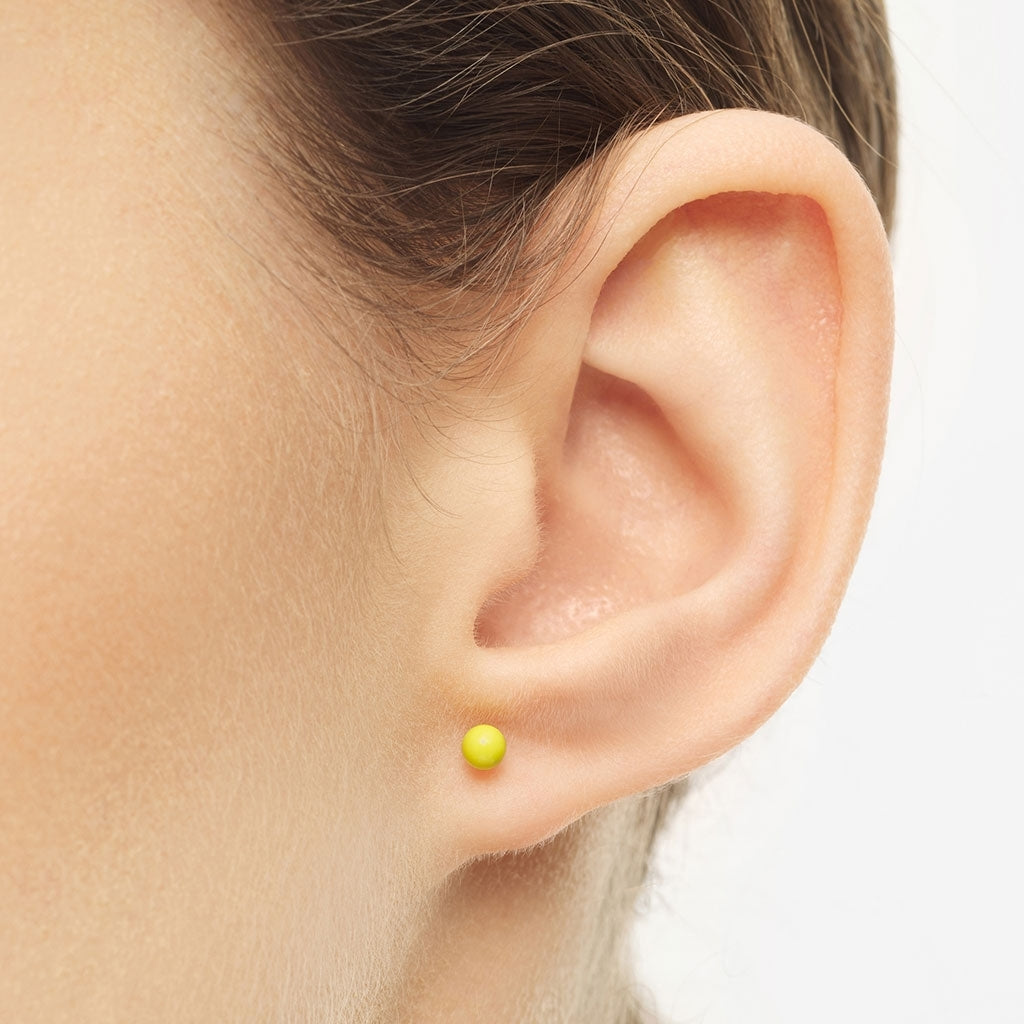 LULU Copenhagen Color Ball boucle d'oreille 1 pièce Ear stud, 1 pcs Wild Lime