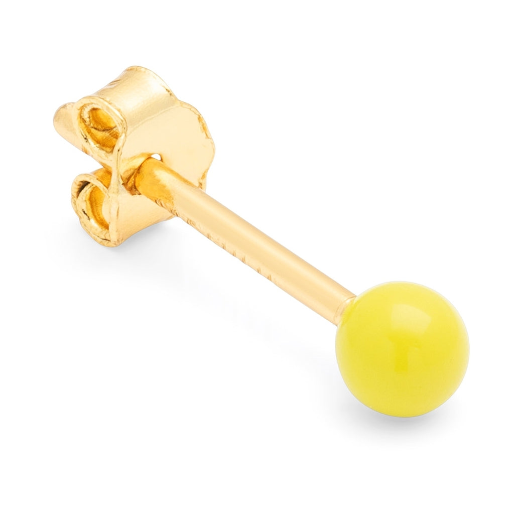 LULU Copenhagen Color Ball boucle d'oreille 1 pièce Ear stud, 1 pcs Wild Lime