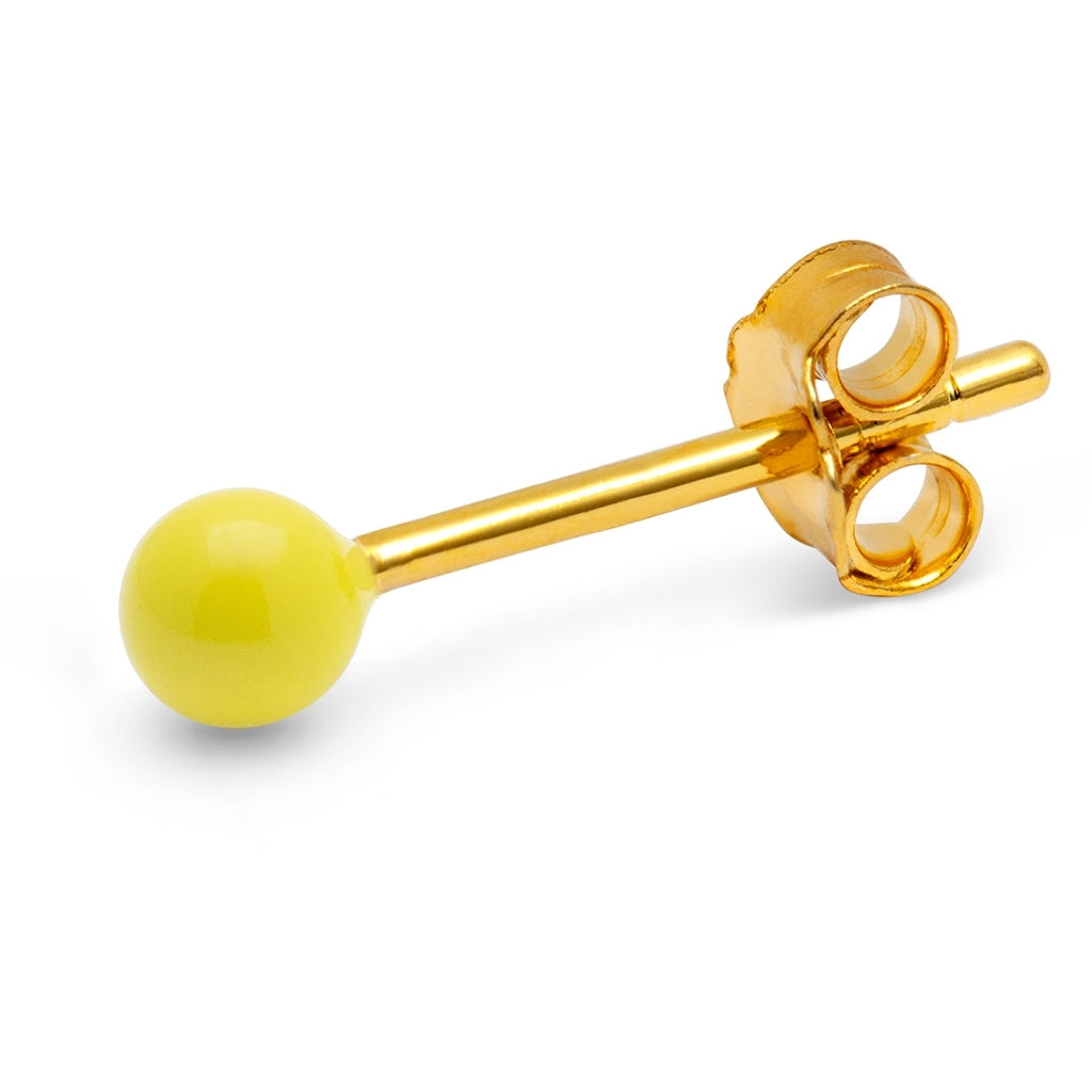 LULU Copenhagen Color Ball boucle d'oreille 1 pièce Ear stud, 1 pcs Wild Lime