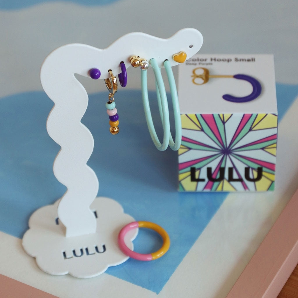 LULU Copenhagen Color Hoop 1 pcs Hoops Deep Purple