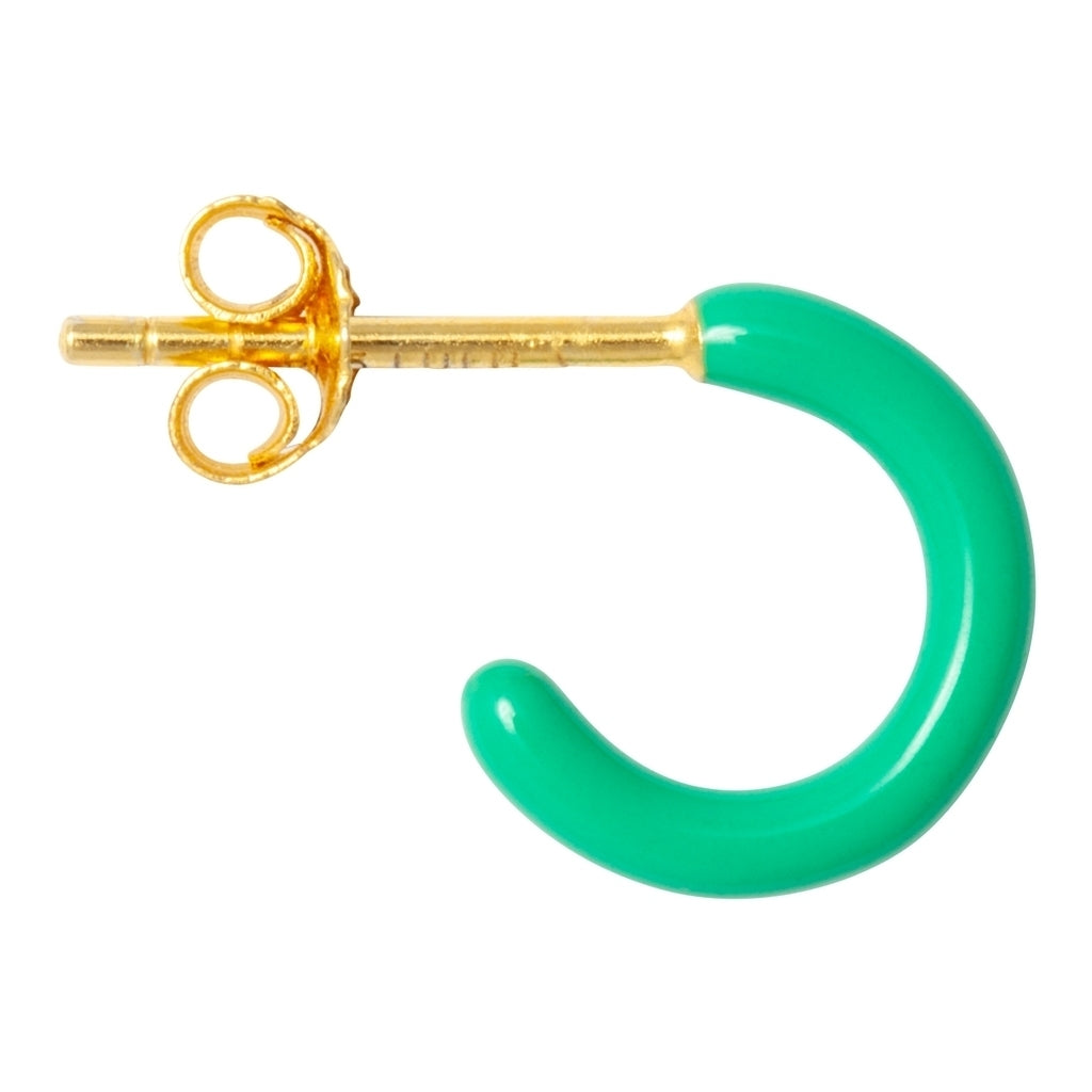 LULU Copenhagen Color Hoop 1 pcs - Box Ear stud, 1 pcs Light Green