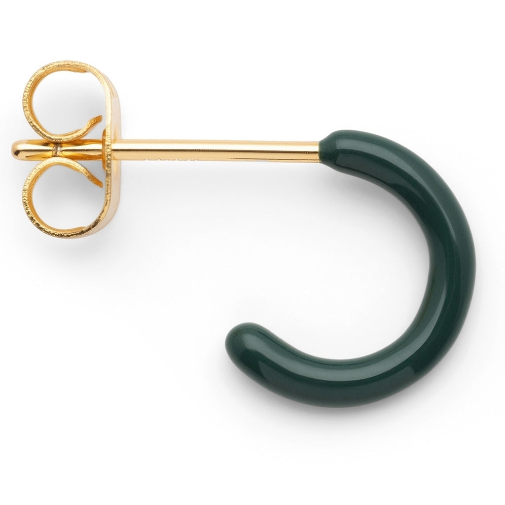 LULU Copenhagen Color Hoop 1 pcs - Box Ear stud, 1 pcs North Sea Green