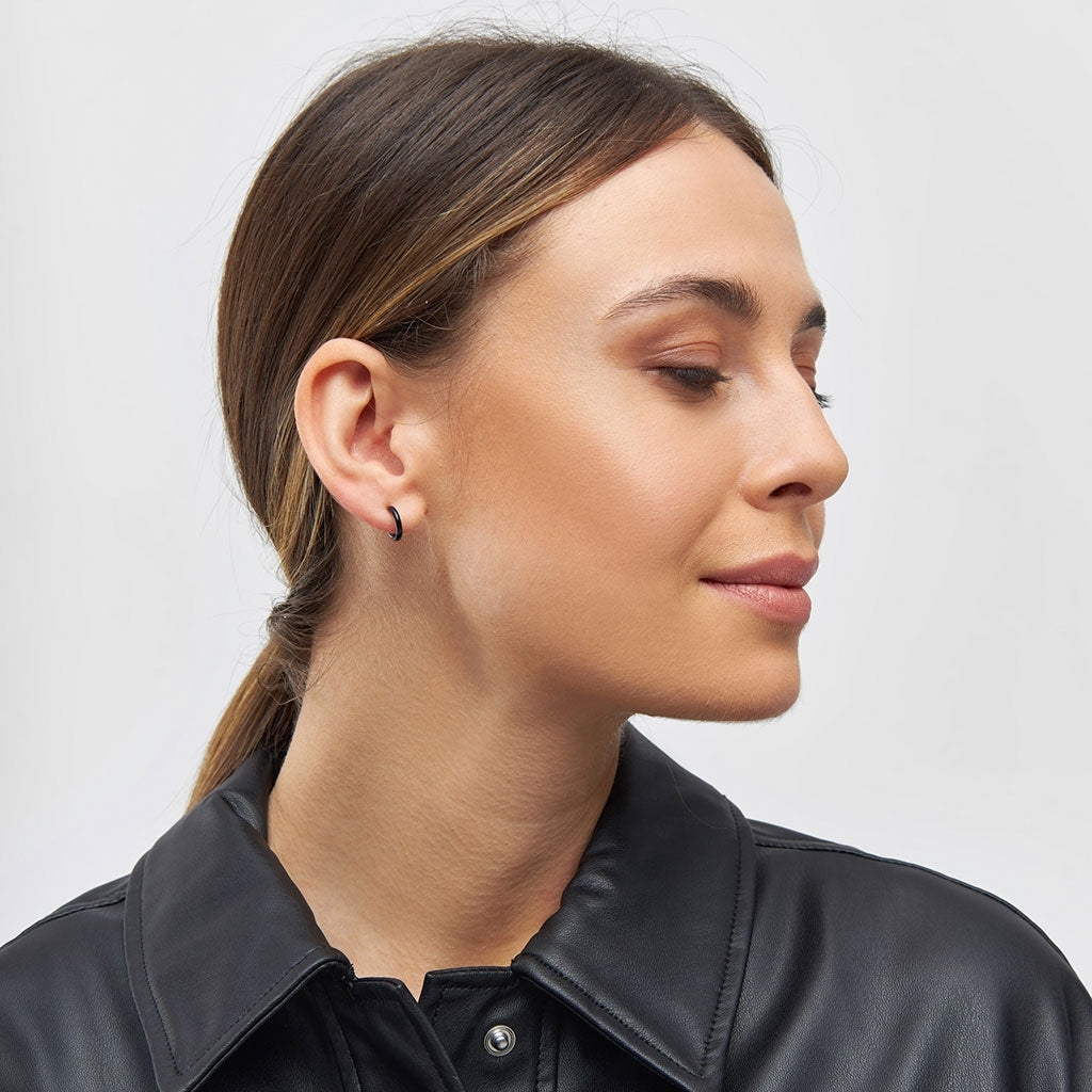LULU Copenhagen Color Hoop 1 pièce Hoops Black