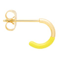 Color Hoop Half Dip boucle d'oreille 1 pièce plaqué or - Wild Lime
