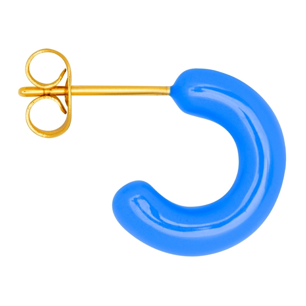 LULU Copenhagen Color Hoops Chunky Paire Hoops Blue