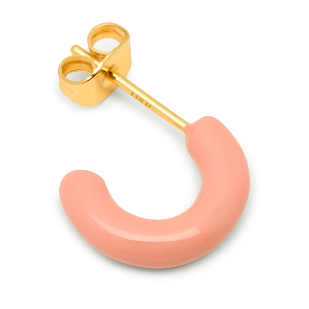 LULU Copenhagen Color Hoops Chunky Paire Hoops Burnt Coral