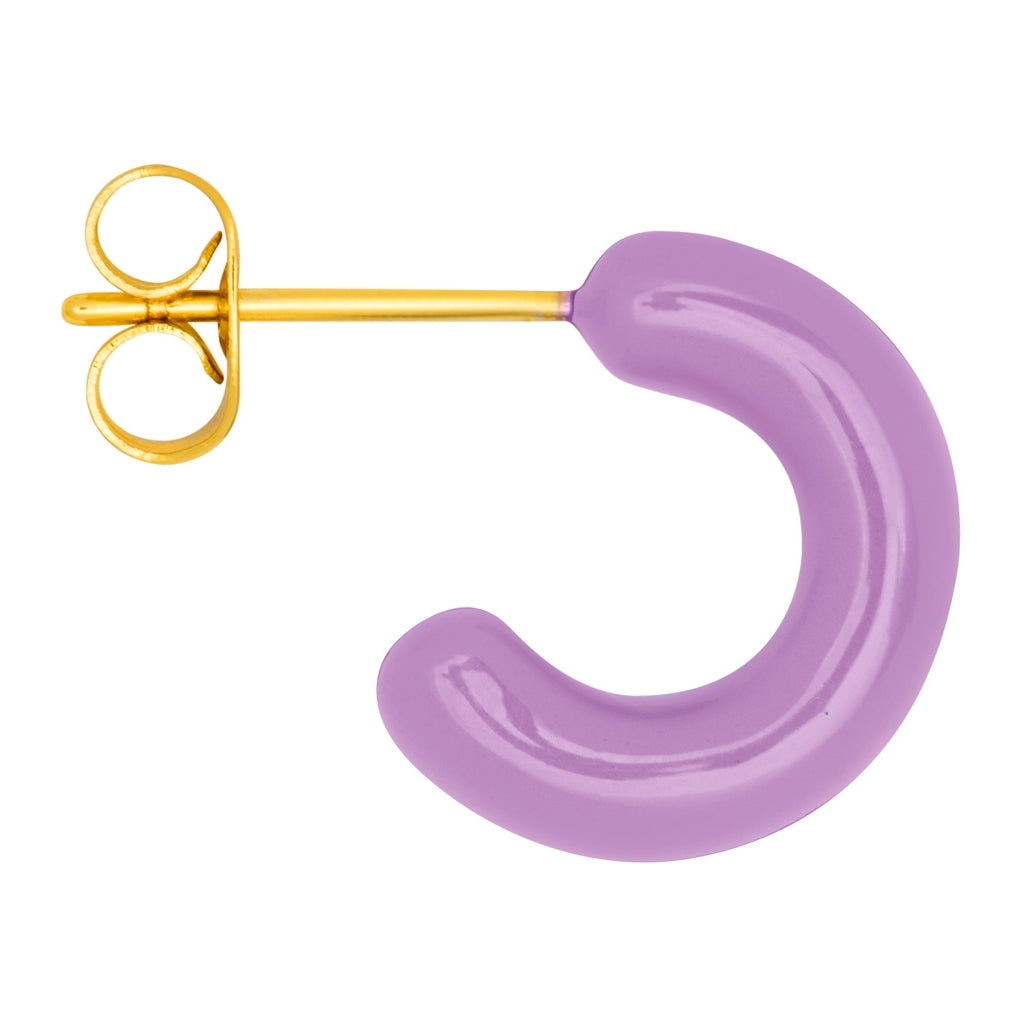 LULU Copenhagen Color Hoops Chunky Paire Hoops Purple