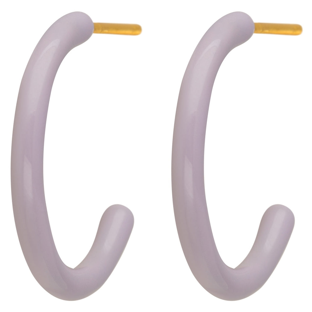 LULU Copenhagen Color Hoops Medium paires Hoops Purple