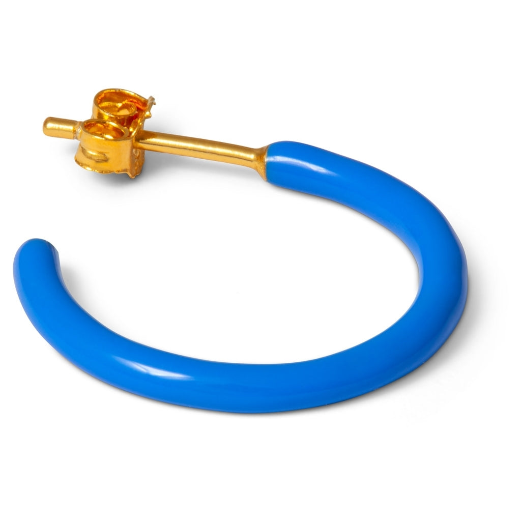 LULU Copenhagen Color Hoops Medium paires Hoops Blue