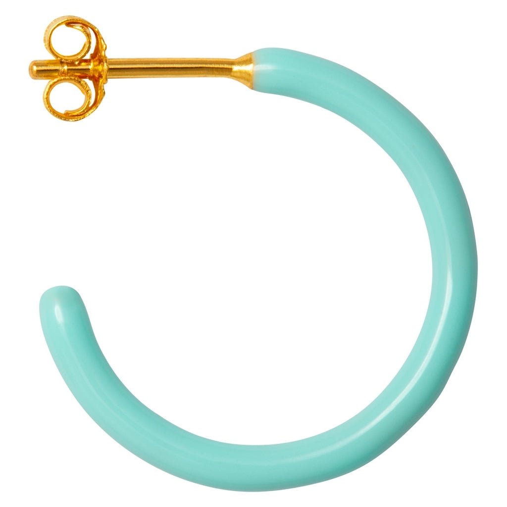 LULU Copenhagen Color Hoops Medium paires Hoops Mint