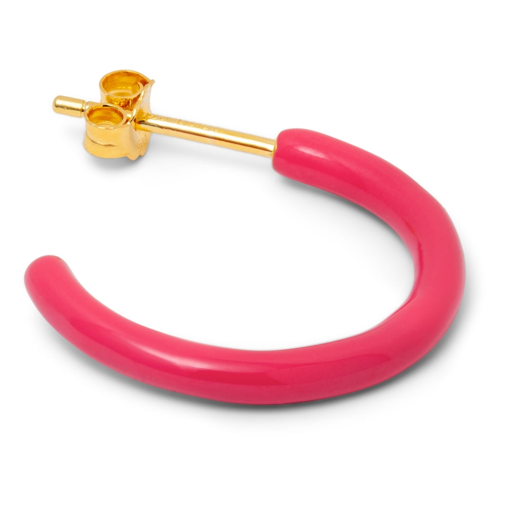LULU Copenhagen Color Hoops Medium paires Hoops Pink