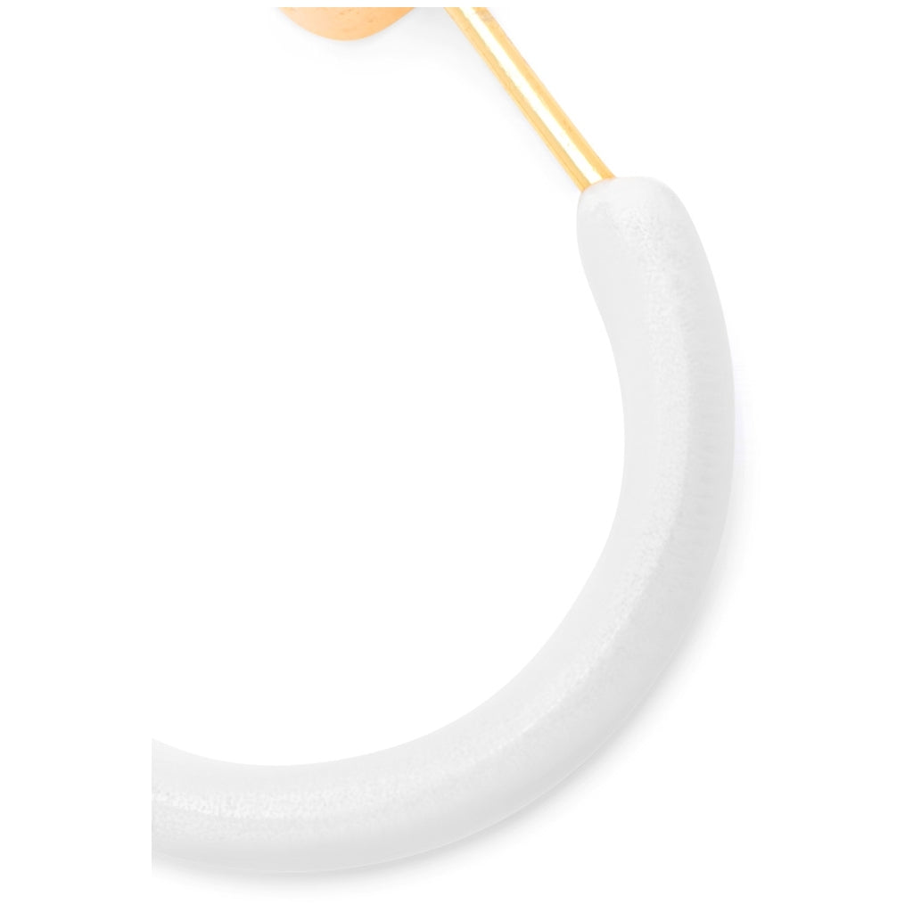 LULU Copenhagen Color Hoops Medium paires Hoops White