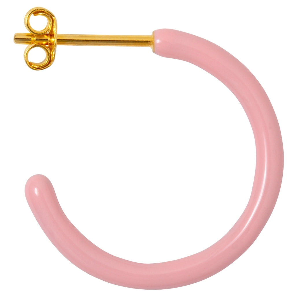 LULU Copenhagen Color Hoops Medium paires Hoops Light pink