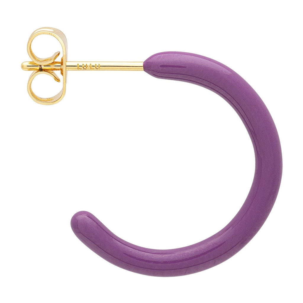 LULU Copenhagen Color Hoops Medium paires Hoops Purple Harvest