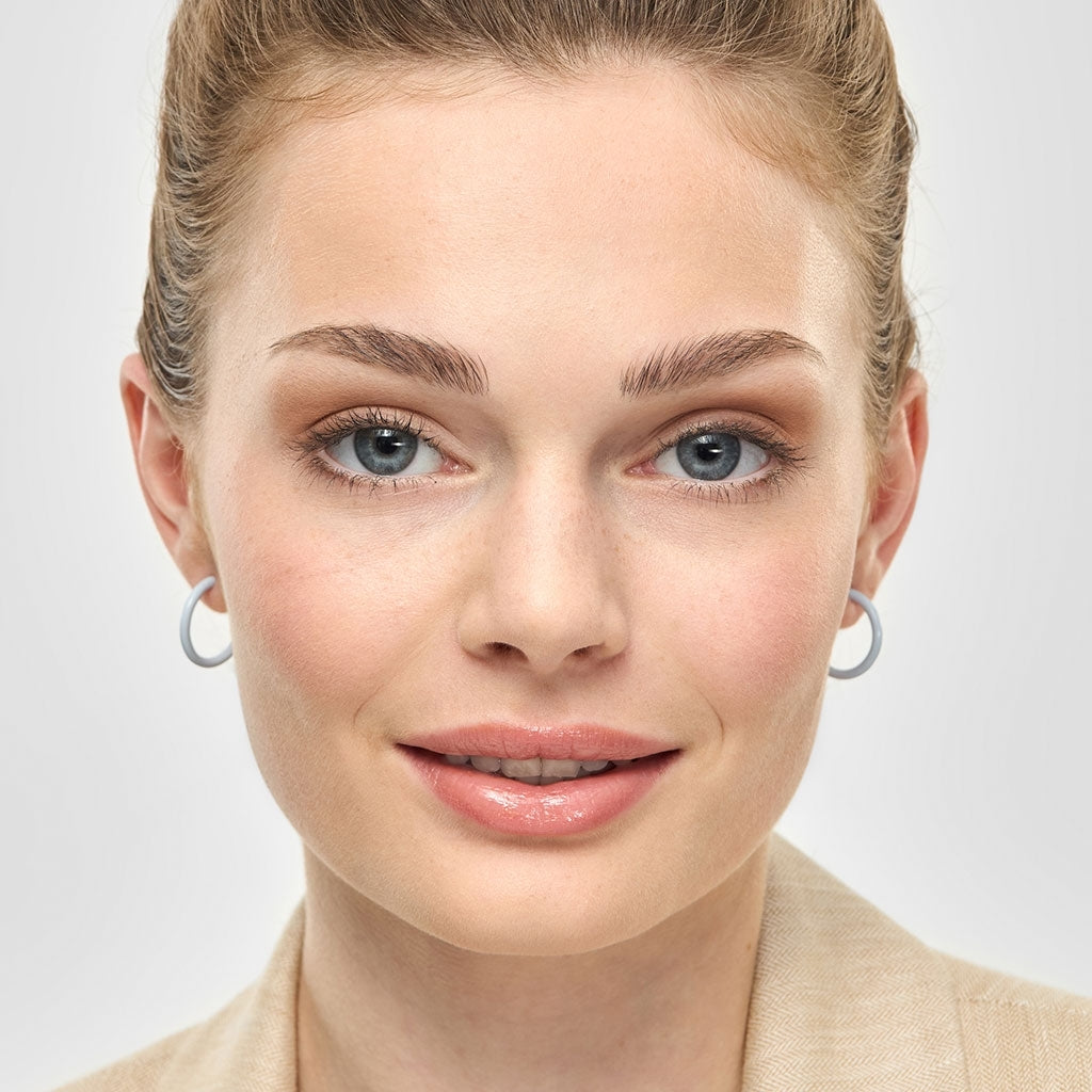 LULU Copenhagen Color Hoops Medium paires Hoops Skyride Blue