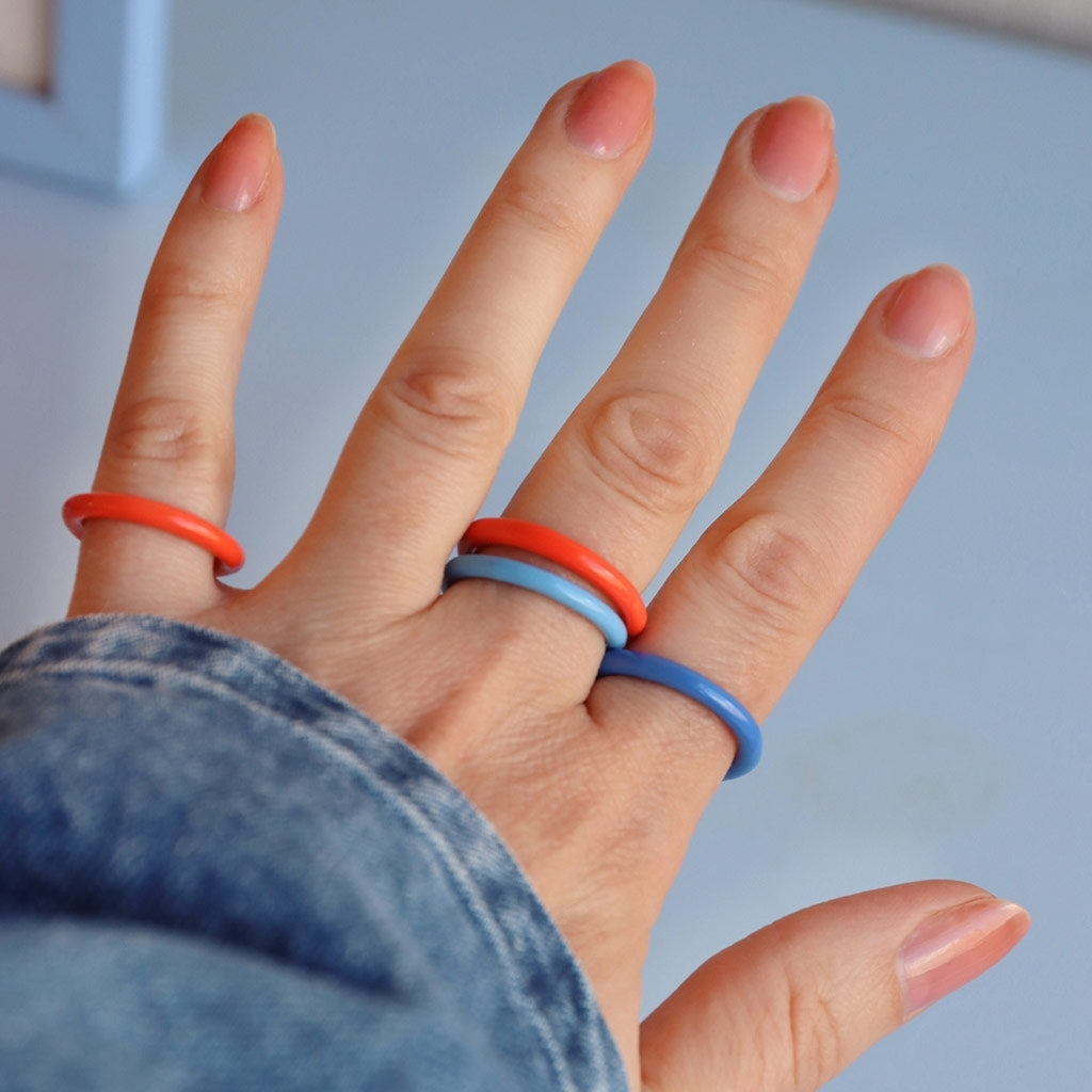 LULU Copenhagen Color Ring Rings Lipstick Red