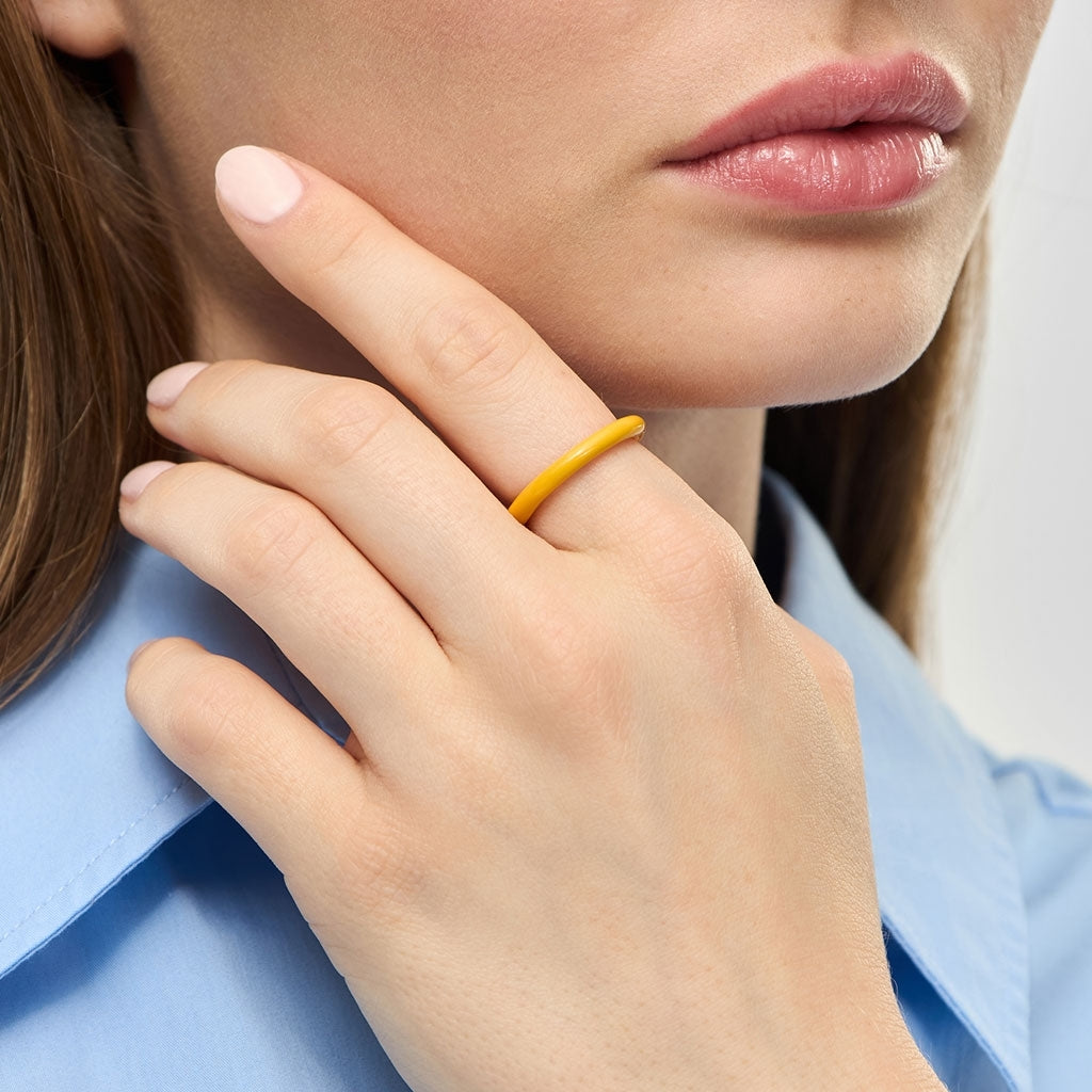 LULU Copenhagen Color Ring Rings Sunflower