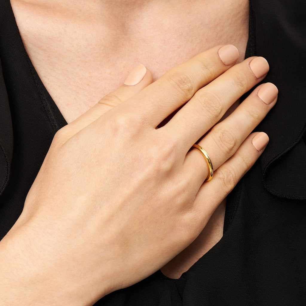 LULU Copenhagen Color Ring brillant Rings Gold Plated