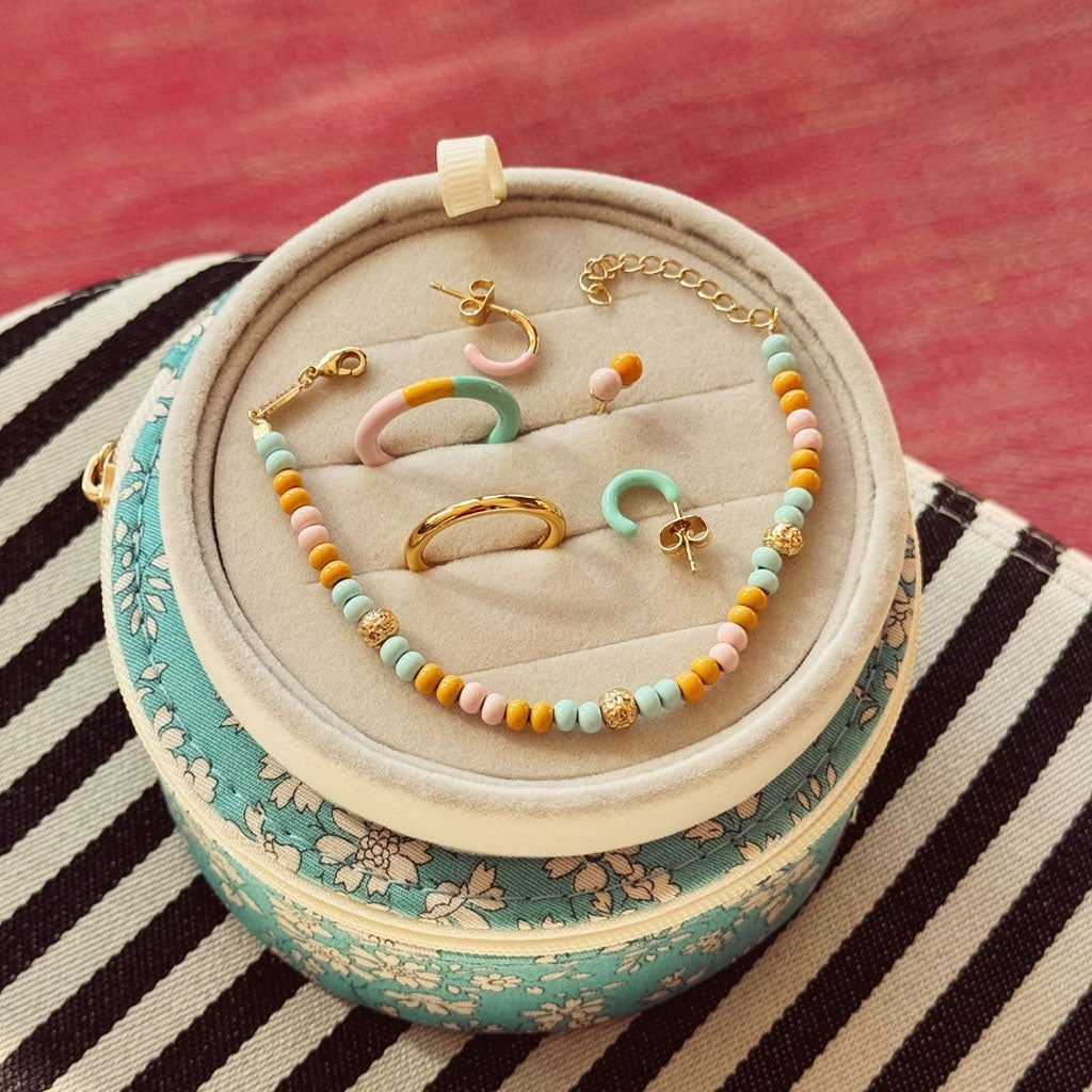 LULU Copenhagen Color Ring brillant Rings Gold Plated