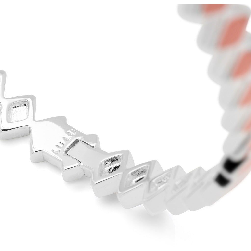 LULU Copenhagen Confetti Bangle - Plaqué argent Bracelets Burnt Coral