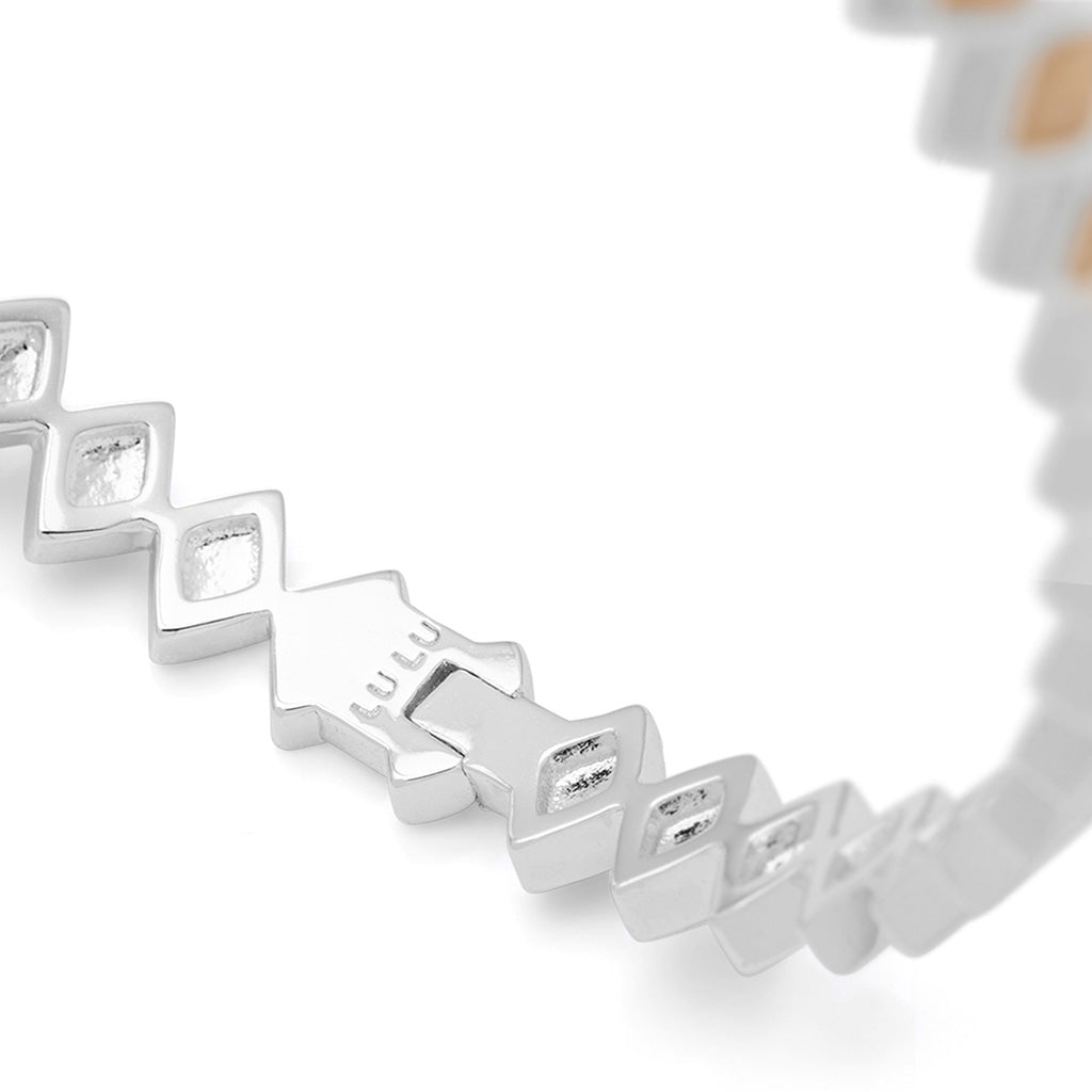LULU Copenhagen Confetti Bangle - Plaqué argent Bracelets Buttercream