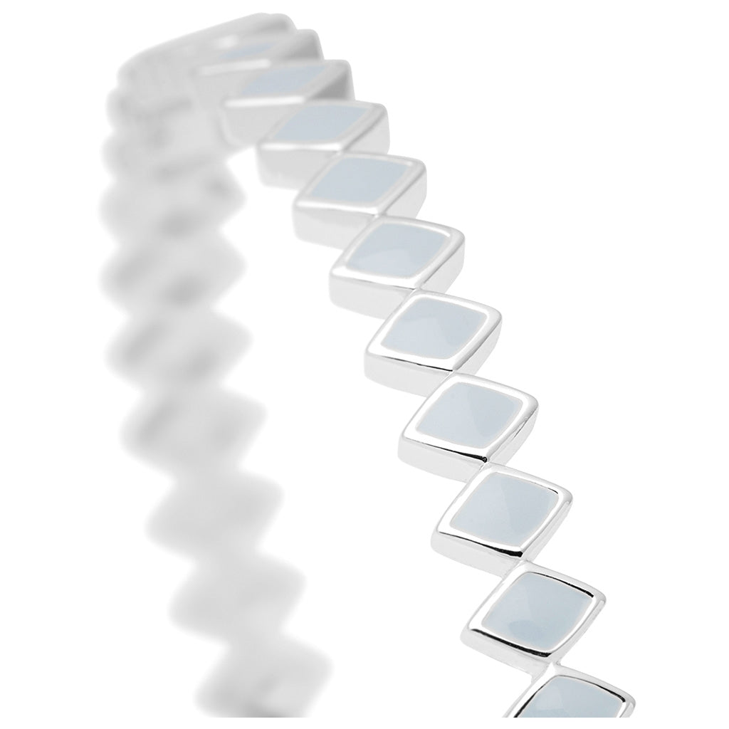 LULU Copenhagen Confetti Bangle - Plaqué argent Bracelets Skyride Blue