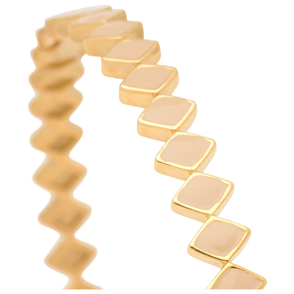 LULU Copenhagen Confetti Bangle - Plaque or Bracelets Buttercream