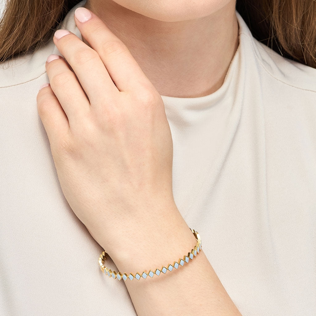 LULU Copenhagen Confetti Bangle - Plaque or Bracelets Skyride Blue