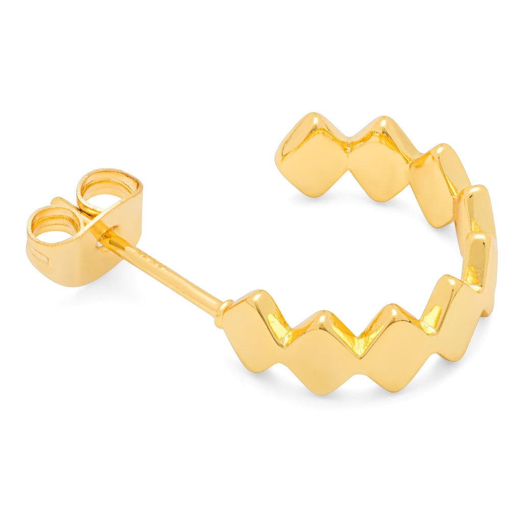 LULU Copenhagen Confetti Hoops Pair en argent plaqué or Hoops Gold Plated