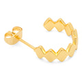 Confetti Hoops Pair en argent plaqué or - Gold Plated