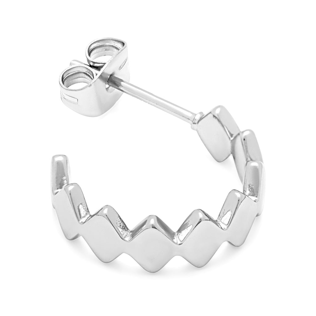 LULU Copenhagen Confetti Hoops Pair Plaqué argent Hoops Silver Plated