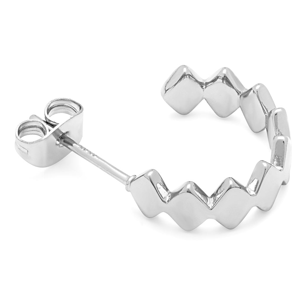 LULU Copenhagen Confetti Hoops Pair Plaqué argent Hoops Silver Plated