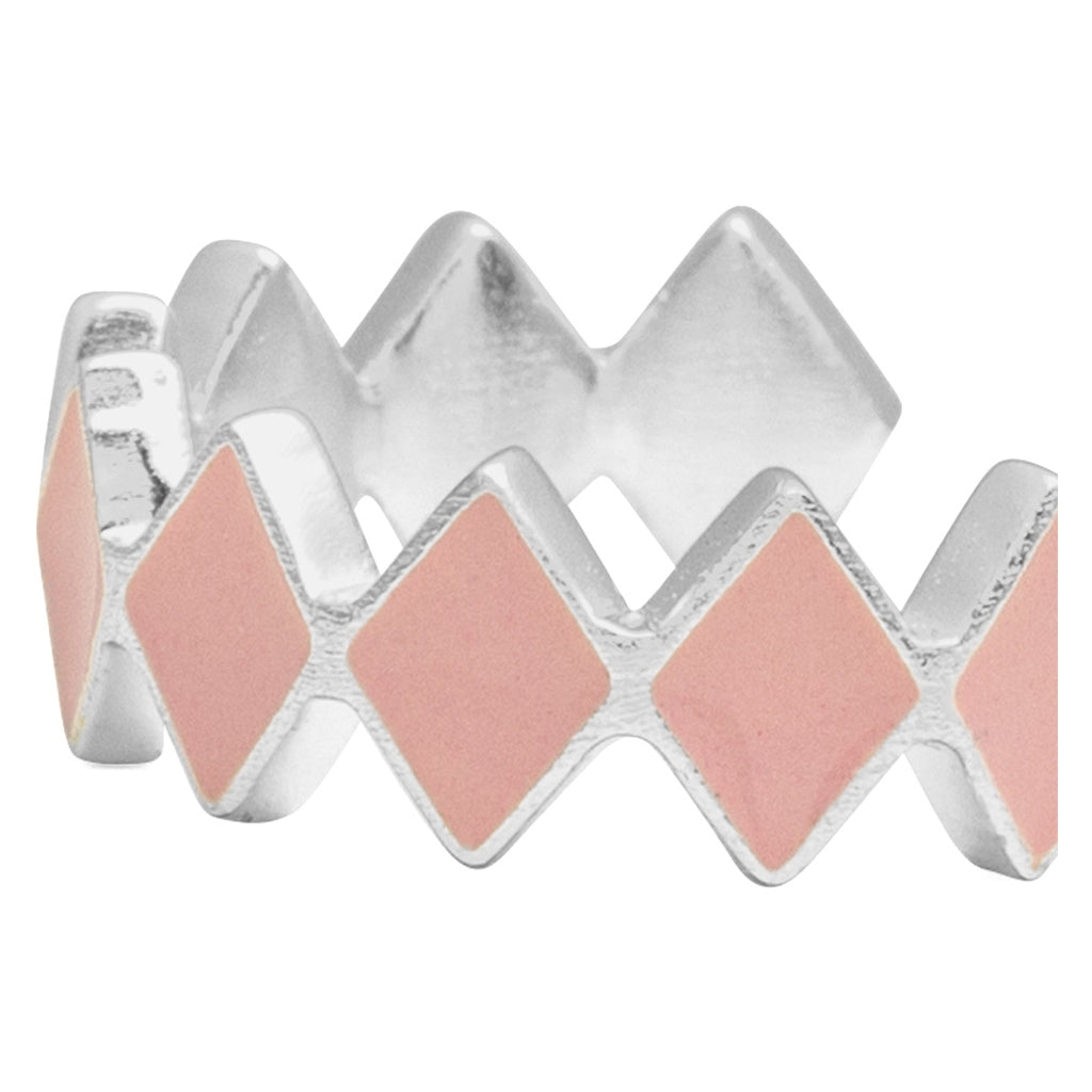 LULU Copenhagen Confetti Hoops Pair plaqué argent Hoops Light pink