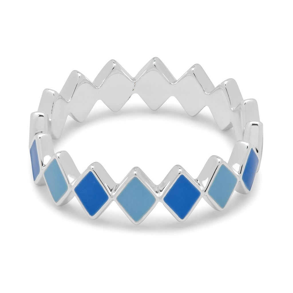LULU Copenhagen Confetti Ring argent Rings Blue