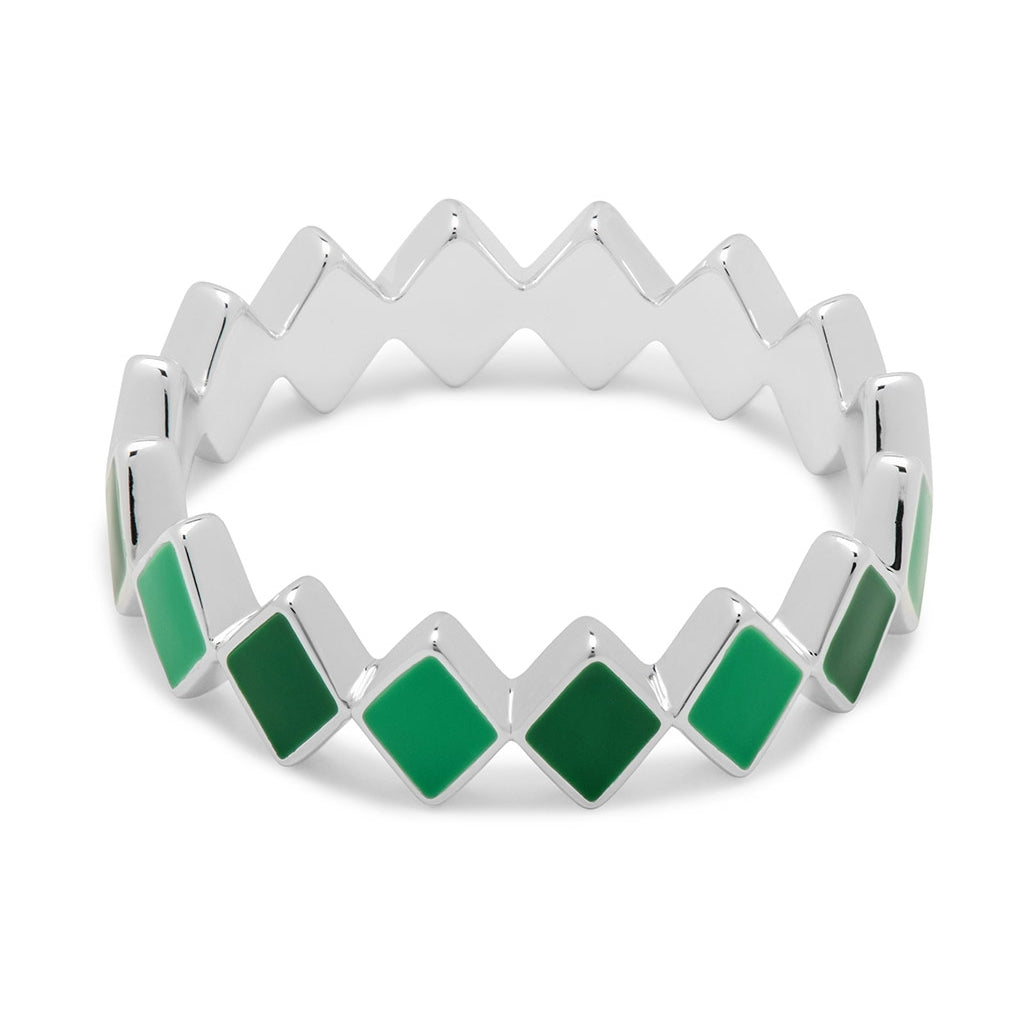 LULU Copenhagen Confetti Ring argent Rings Green
