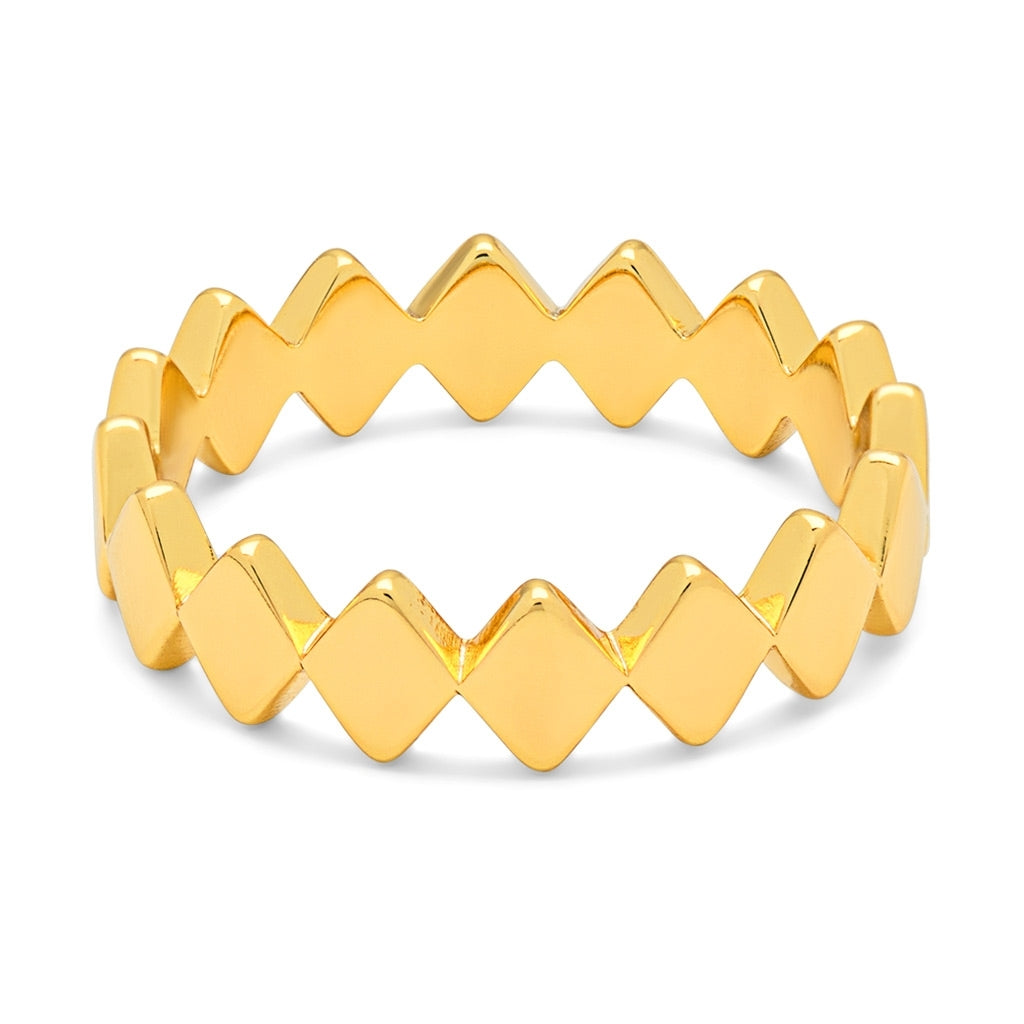 LULU Copenhagen Confetti Ring en argent plaqué or Rings Gold Plated