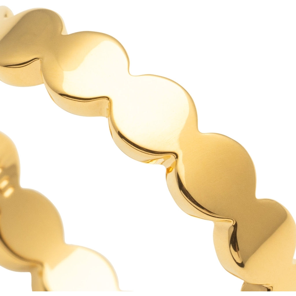 LULU Copenhagen Connected Circles Anneau Rings Gold Plated