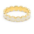 Connected Circles bague - Coconut Milk