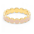 Connected Circles bague - Dusty Peach