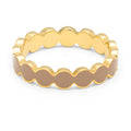 Connected Circles bague - Mocha Mousse