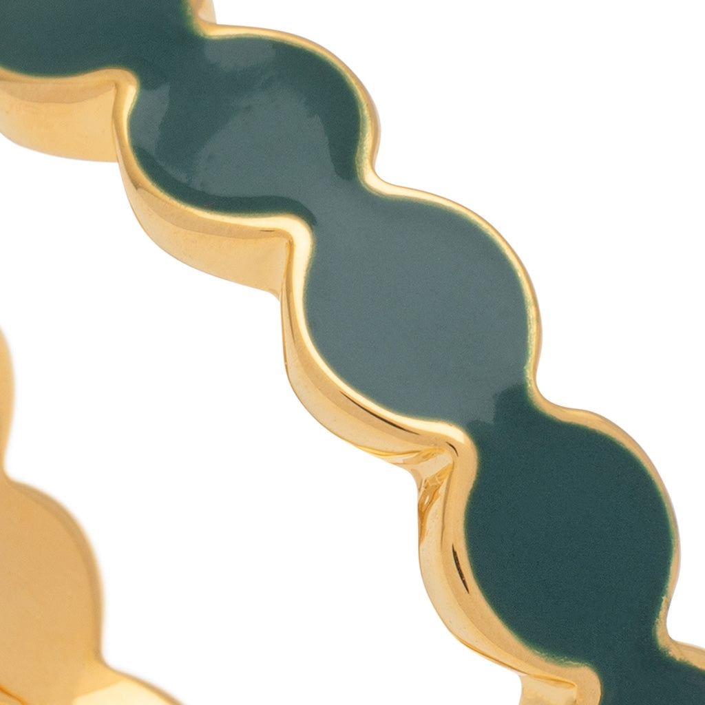 LULU Copenhagen Connected Circles bague Rings North Sea Green