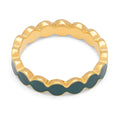 Connected Circles bague - North Sea Green