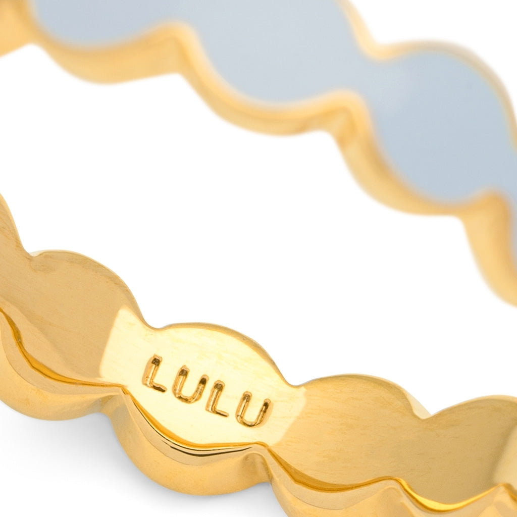 LULU Copenhagen Connected Circles bague Rings Skyride Blue