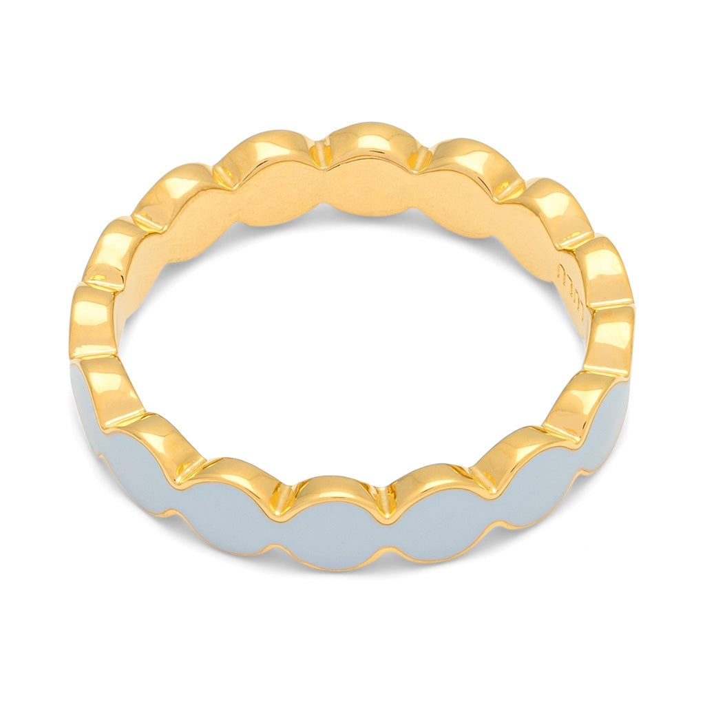 LULU Copenhagen Connected Circles bague Rings Skyride Blue