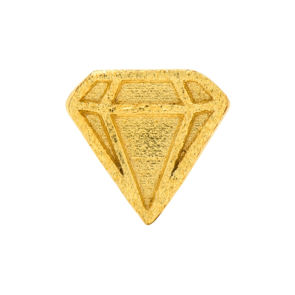 LULU Copenhagen Diamond Cut Small boucle d'oreille 1 pièce Ear stud, 1 pcs Gold Plated