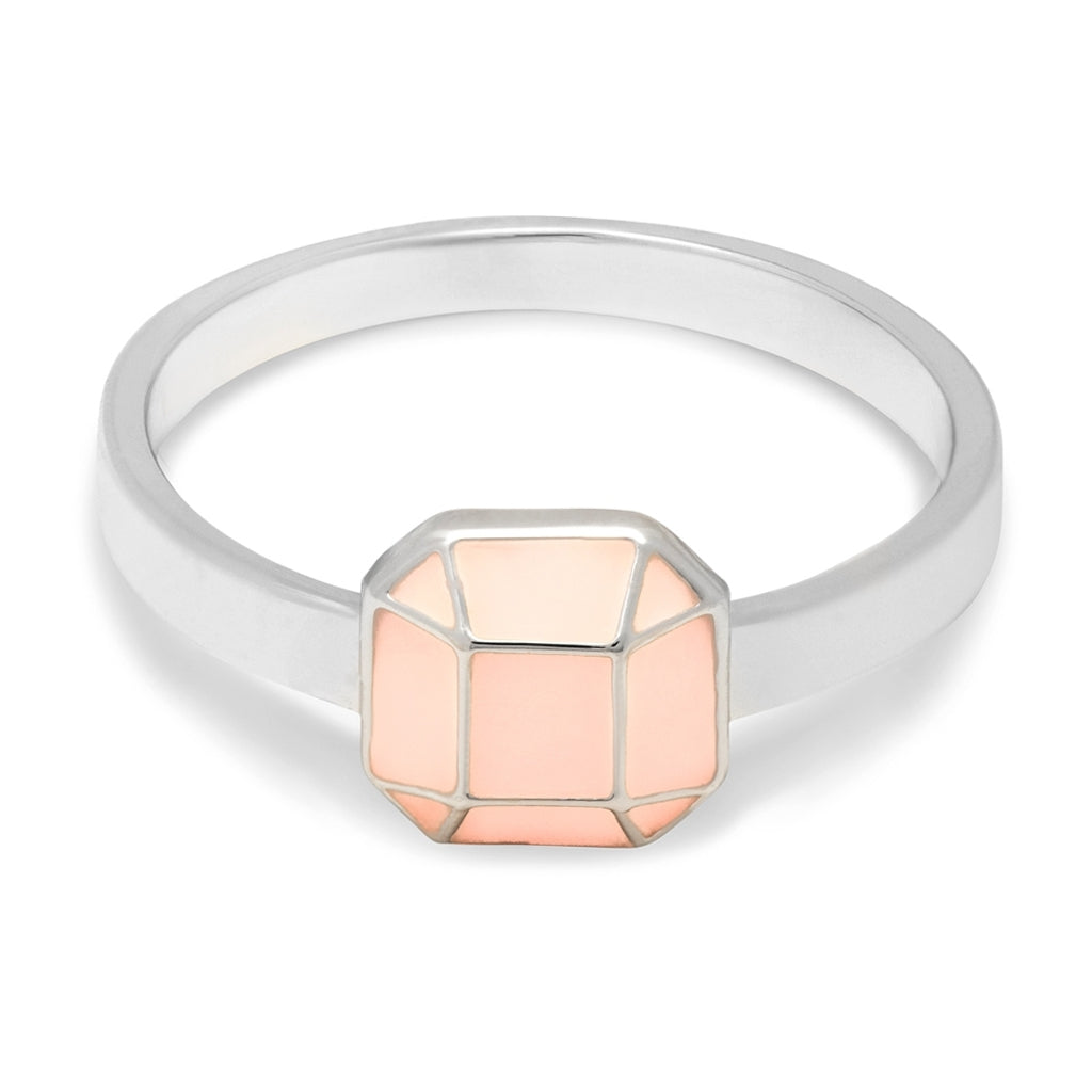 LULU Copenhagen Diamond Ring Large argent Rings Buttercream