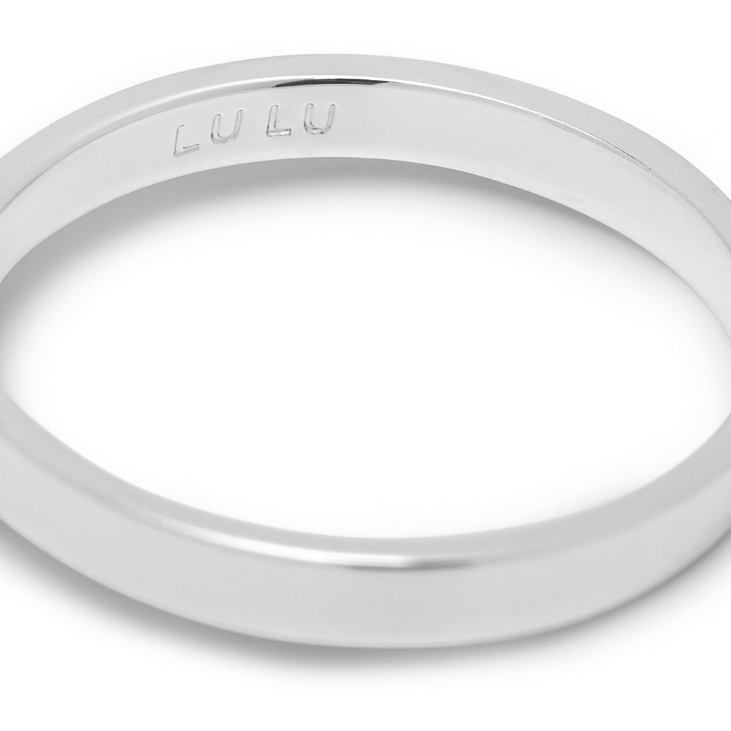 LULU Copenhagen Diamond Ring Large argent Rings Buttercream