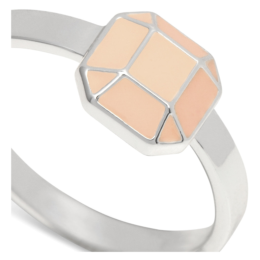 LULU Copenhagen Diamond Ring Large argent Rings Buttercream